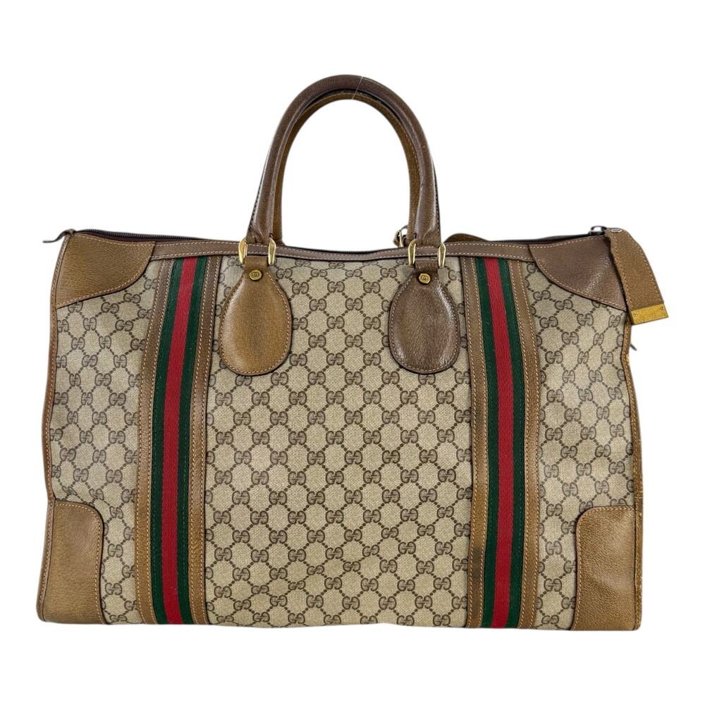 Gucci Vintage Monogram Sherry Line Travel Bag - Picture 2 of 16